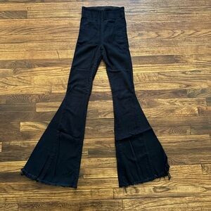 Show Me Your MuMu high waisted flare/bell bottoms pants TALL- elastic waist band